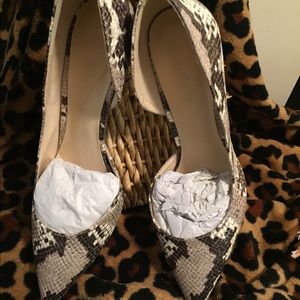 Nine West snake skin heels